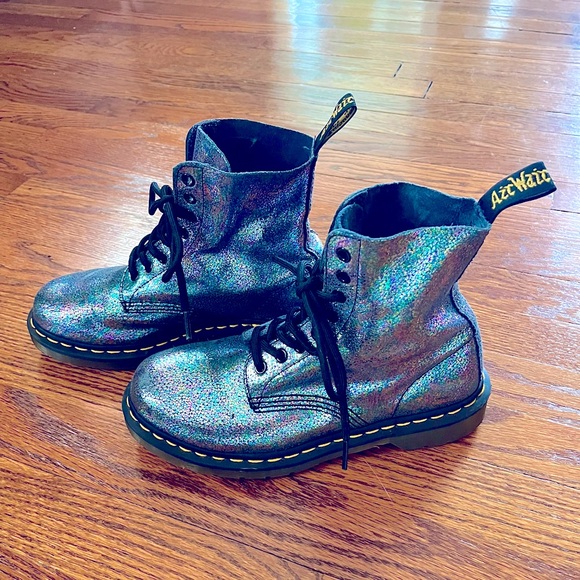 Dr. Martens Shoes - Dr. Martens Iridescent Combat Boots